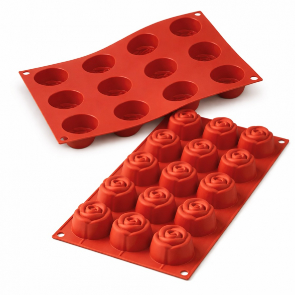 Silikonform Small Rose